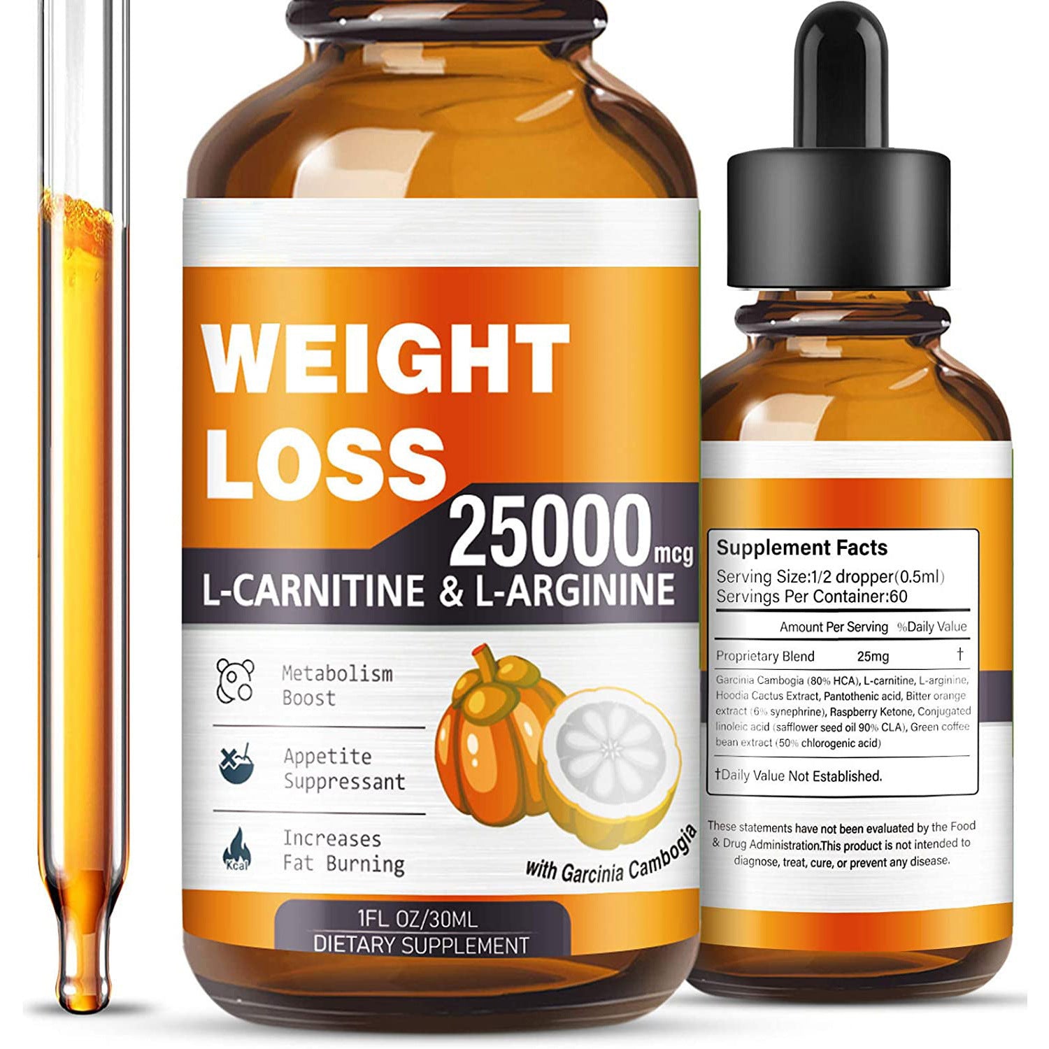 Weight management with L-carnitine drops